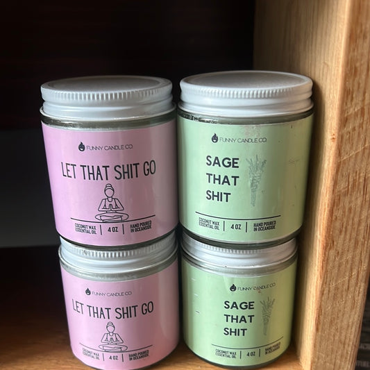 4oz Let That Sh*t Go Candle Coconut Wax Candle