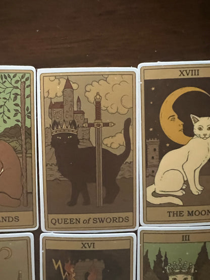 Tarot Cat Stickers