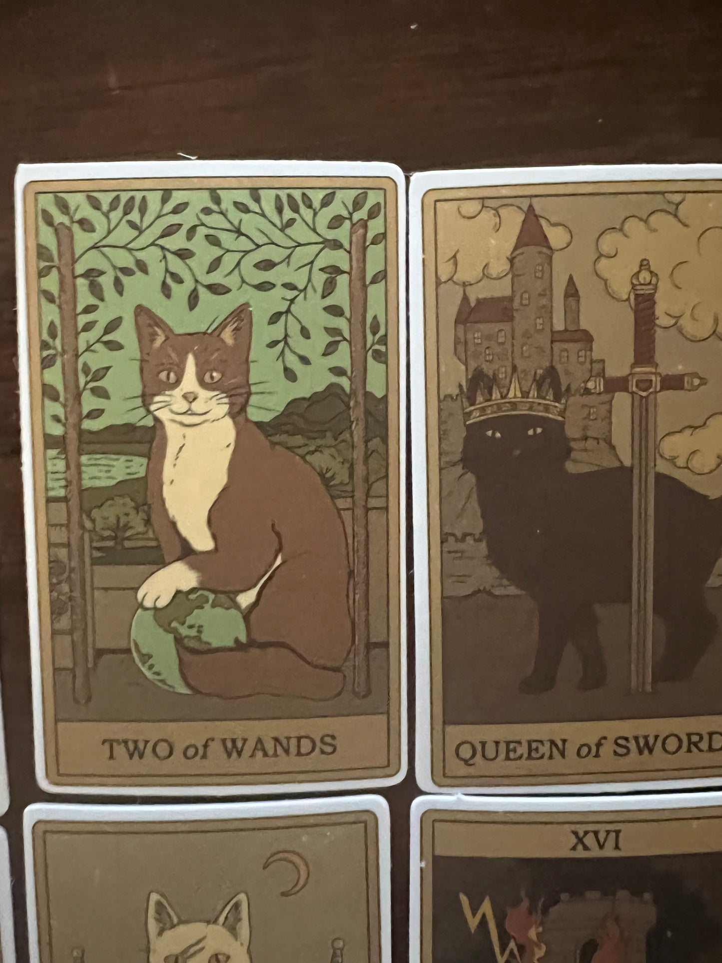 Tarot Cat Stickers