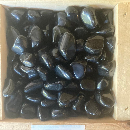 Small Black Obsidian Tumble Stones